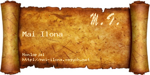 Mai Ilona névjegykártya